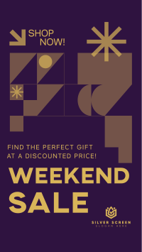 Geometric Weekend Sale Instagram story Image Preview