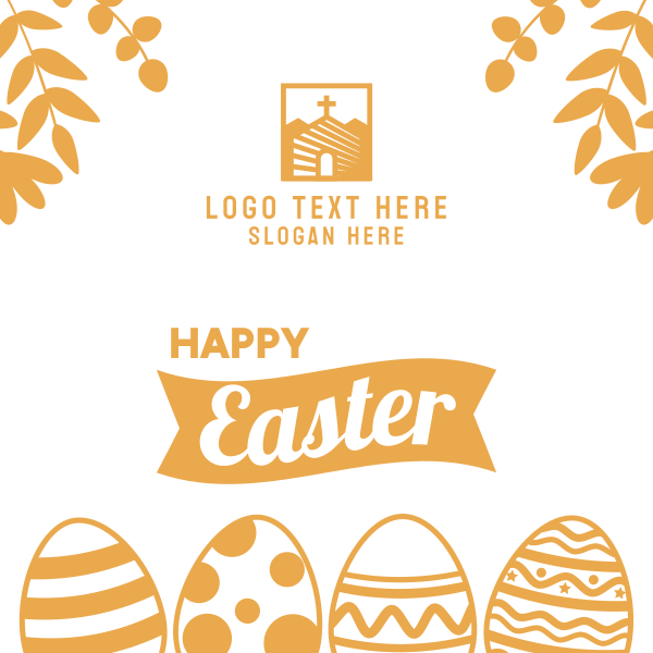 Fun Easter Eggs Instagram Post Design Image Preview