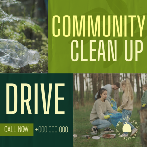 Community Clean Up Drive Instagram post Image Preview