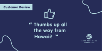 Thumbs Up Review Twitter post Image Preview