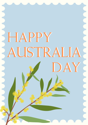 Golden Wattle Stamp Poster Image Preview