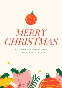 Merry Christmas Poster Design