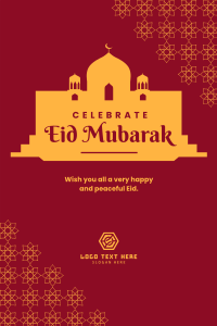 Celebrate Eid Mubarak Pinterest Pin Image Preview