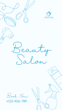 Beauty Salon Services Facebook Story Design