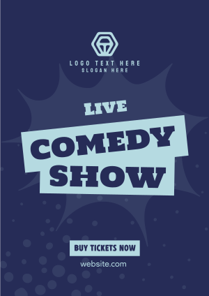 Live Comedy Show Flyer Image Preview