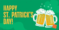 St. Patrick's Beer Greeting Facebook Ad Design