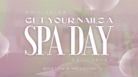 Minimalist Nail Salon Typography Animation Image Preview