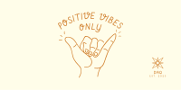 Positive Vibes Hand Sign Twitter Post Image Preview