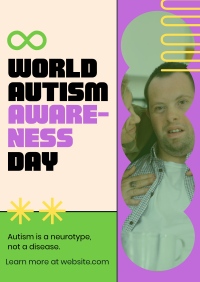 Bold Quirky Autism Day Poster Image Preview