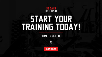 Start Your Training Today Facebook event cover Image Preview