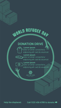 World Refugee Day Donations Instagram story Image Preview