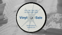 Vinyl Record Sale Facebook Event Cover Design