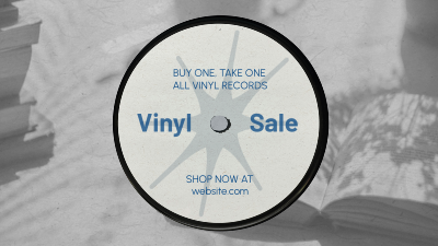 Vinyl Record Sale Facebook event cover Image Preview