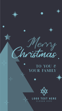 Christmas Tree Greeting YouTube Short Design