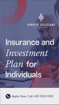 Insurance and Investment Instagram Reel Image Preview