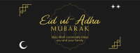 Blessed Eid ul-Adha Facebook cover Image Preview