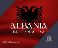 Albanian Independence Facebook Post Design