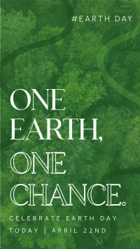 One Earth Facebook Story Design
