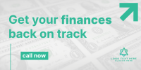 Modern Finance Back On Track Twitter Post Design