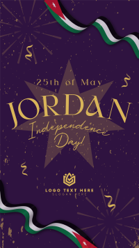 Jordan Independence Ribbon YouTube Short Design