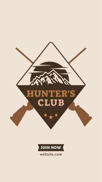 Hunters Club Facebook Story Design