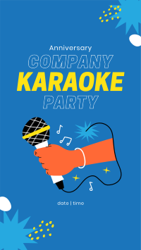 Company Karaoke Facebook Story Design