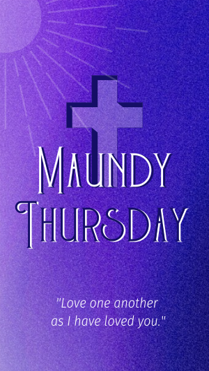 Holy Week Maundy Thursday Facebook story Image Preview