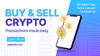Buy & Sell Crypto Facebook Event Cover Design