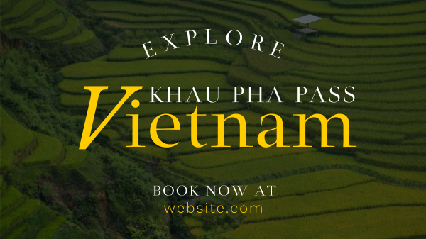 Vietnam Travel Tours Facebook Event Cover Design