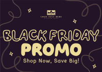 Black Friday Promo Postcard Design