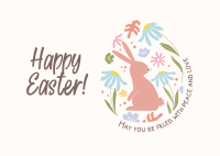 Fun Easter Bunny Postcard Image Preview