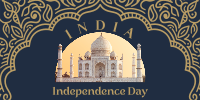 Decorative Indian Independence Twitter Post Design