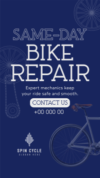 Bike Repair Shop TikTok Video Image Preview