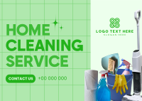 Home Cleaning Service Postcard Design