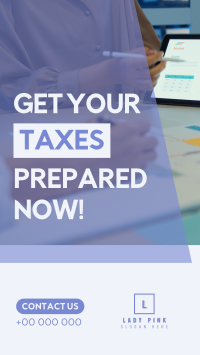 Prep Your Taxes Facebook story Image Preview