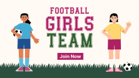Girls Team Football Facebook event cover Image Preview