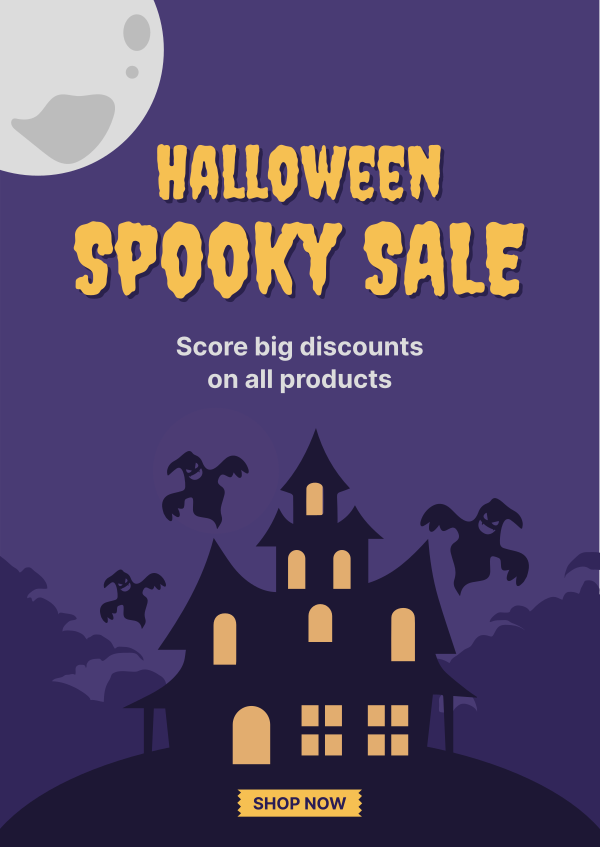 Spooky Sale Poster Design Image Preview