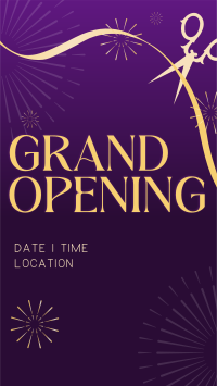 Fireworks Grand Opening Instagram Reel Image Preview