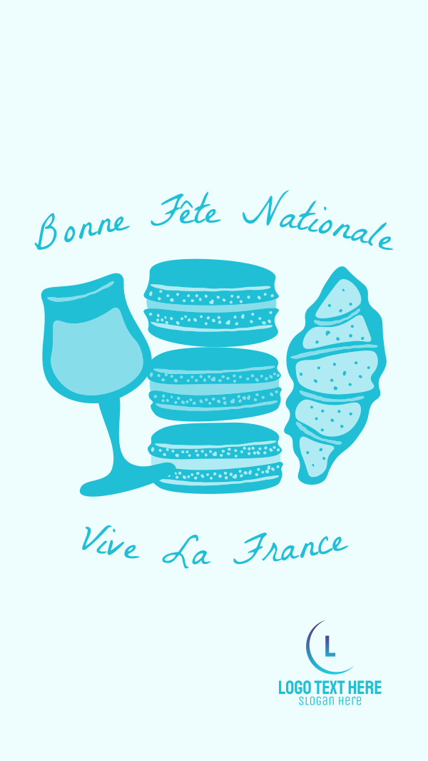 French Food Illustration Instagram Story Design