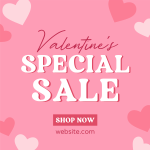 Valentine Hearts Special Sale Instagram post Image Preview
