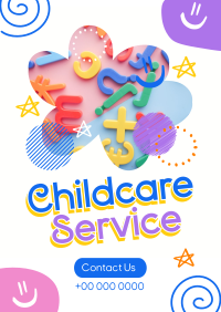 Doodle Childcare Service Flyer Image Preview