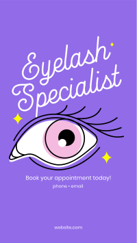 Eyelash Specialist Facebook story Image Preview