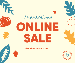 Thanksgiving Online Sale Facebook post Image Preview