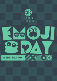 Emoji Day Greeting Flyer Image Preview