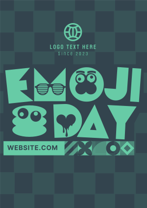 Emoji Day Greeting Flyer Image Preview