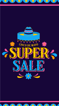 Cinco De Mayo Biggest Colorful Sale TikTok Video Image Preview