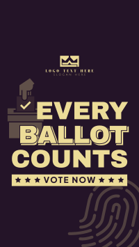 Every Ballot Counts Instagram reel Image Preview