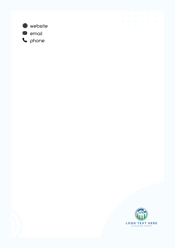 In the Shapes Letterhead Design Image Preview