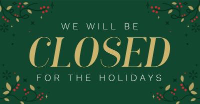 Closed for Christmas Facebook ad Image Preview