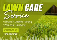 Lawn Care Maintenance Postcard Image Preview